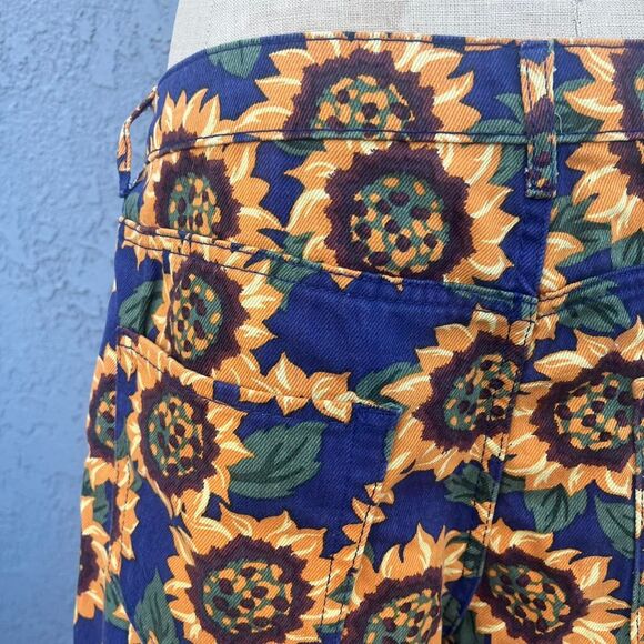 Sunflower Denim Shorts Size 31 Forever 21 90s boho Cottage - Picture 4 of 8